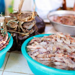 Trà Vinh ghi nhận giá tôm cua bắt đầu tăng do tình trạng cầu vượt cung